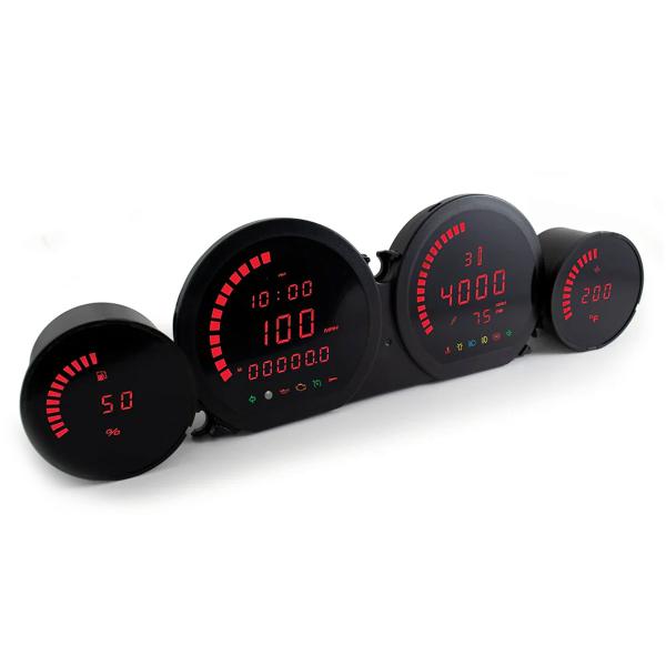 KOSO HD-06 Red/Black Led dashboard Speedometer Harley Davidson Touring 2014-2021+