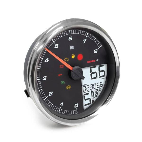 KOSO HD-05 TFT 4,5" Chrome dashboard Speedometer for Harley Davidson 2004-2013