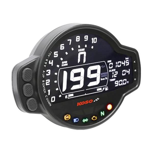 KOSO MS-01 LCD black digital dashboard Speedometer