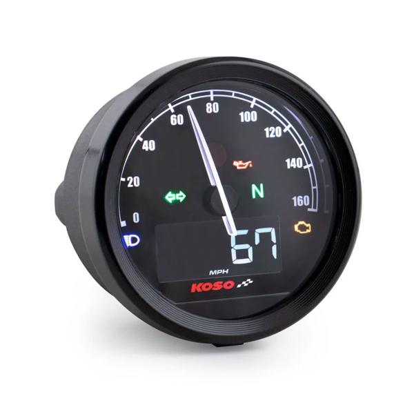 KOSO D60 black digital dashboard Speedometer for Harley Davidson TNT-05