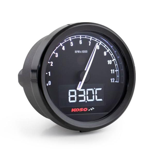 KOSO D60 TNT-05 black universal backlit Tachometer