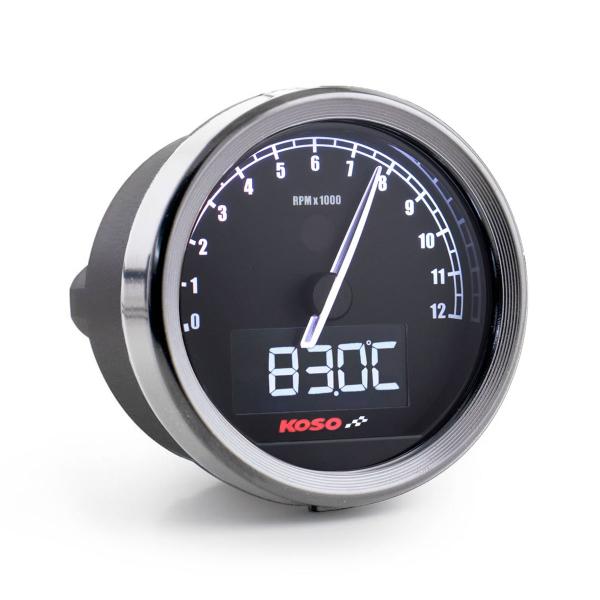 KOSO D60 TNT-05 silver universal backlit Tachometer