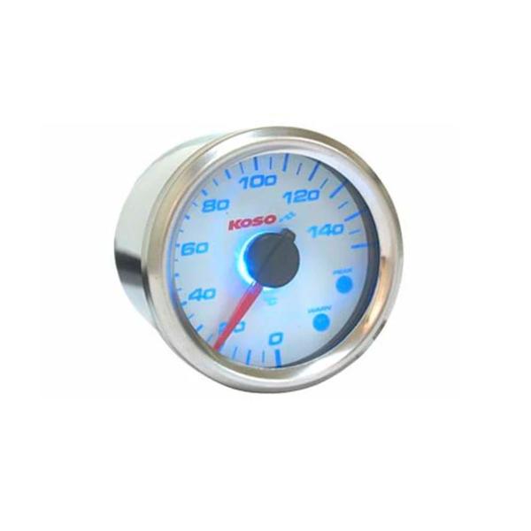 KOSO GP Style D48 universal white thermometer Max 150 Degrees