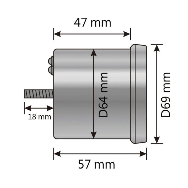 KOSO 49227 Pennarello Universale Db-02 BA022W00: Marcatore Con Batteria Interna Per Varie Superfici