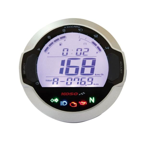 KOSO DL-03SR silver LCD universal digital dashboard