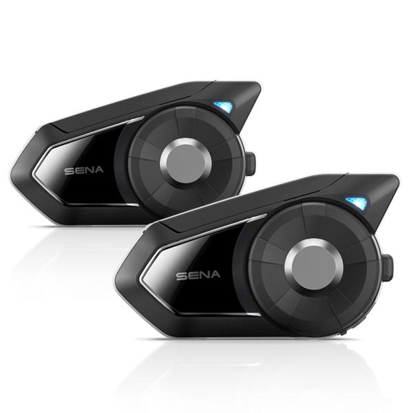 Doppio Interfono SENA 30K DUAL comunicazione casco moto Bluetooth e altoparlanti HD con Mesh