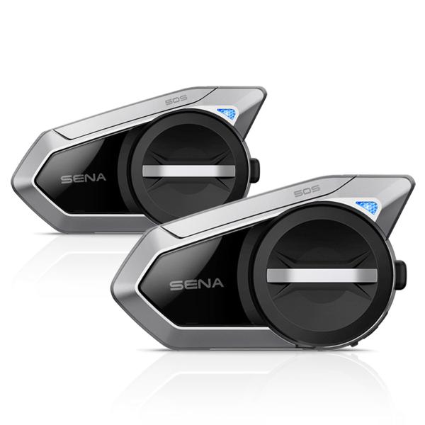 Doppio Interfono SENA 50S DUAL comunicazione casco moto Mesh SOUND BY Harman Kardon