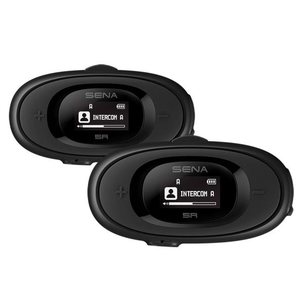 Doppio Interfono SENA 5R DUAL comunicazione casco moto Bluetooth a 2 vie con altoparlanti HD