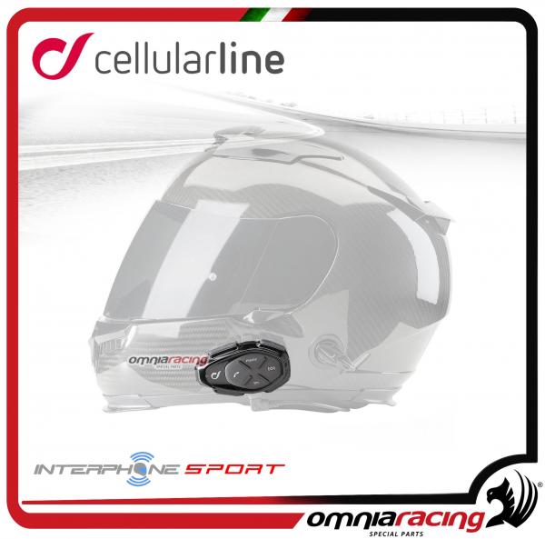 Cellularline Interphone Sport Intercom Between Rider and Passenger Single  Device - Interphosport
