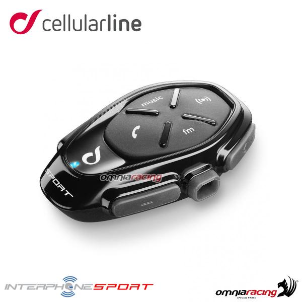 Cellularline Interphone sport interfono tra pilota e passeggero dispositivo singolo