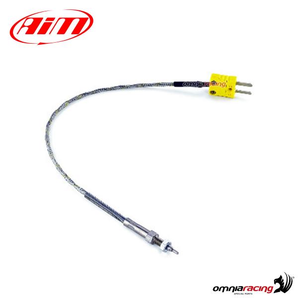 Termocoppia Tipo K EGT 1 Metro, Sonda 1/8 NPT Punte Esposta Per Risposta Veloce, Adatta A Termoregolatori