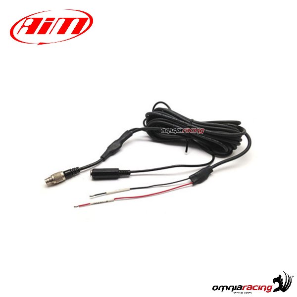 2m external power cable+integrated 3.5 female Jack external microphone harness AIM SmartyCam HD/GP