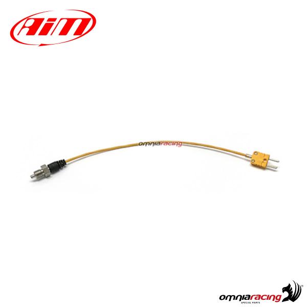 AIM Sensore Kart - Temperatura Acqua: Termocoppia Cavo 30 cm - Filetto M10