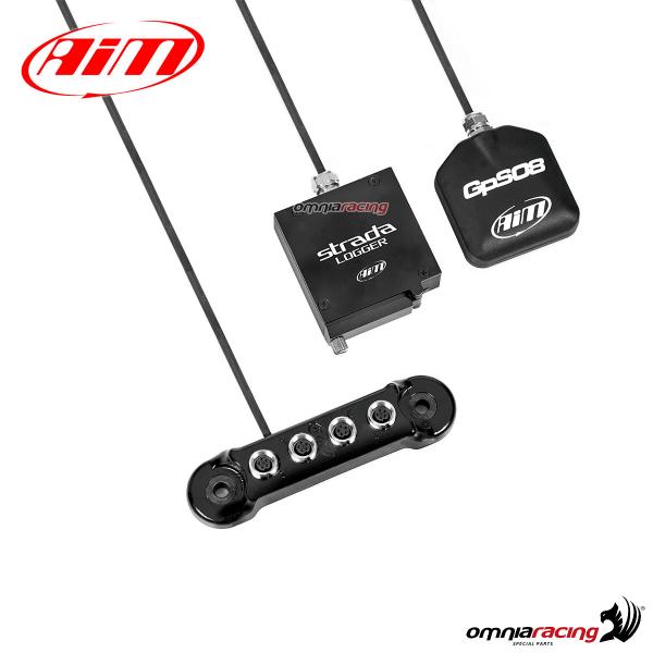 AIM Strada Kit con modulo GPS08 4m e Strada Logger 40cm e Data Hub 40cm