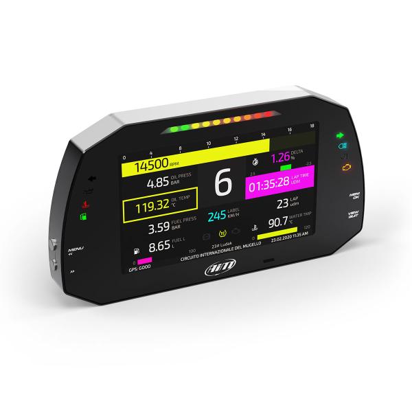 Strumentazione digitale AIM MXG Strada Light icone stradali dashboard con cablaggio standard 23 pin