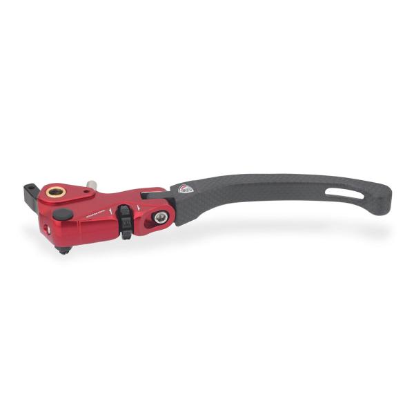 CNC Racing Glossy Carbon Red Clutch lever Race EVO Ducati Panigale V2 2025-2026