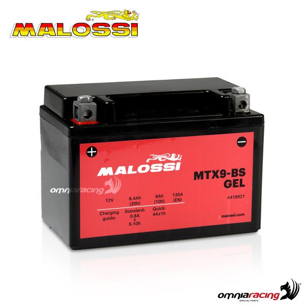 Battery Malossi Mtx9bs 12v Gel for Bmw C400gt Ie 4T Lc 20212023