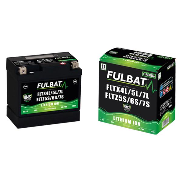 FulBat FLTX4L/5L/7L-FLTZ5S/6S/7S lithium battery | 25,6Wh - 2Ah for motorcycles