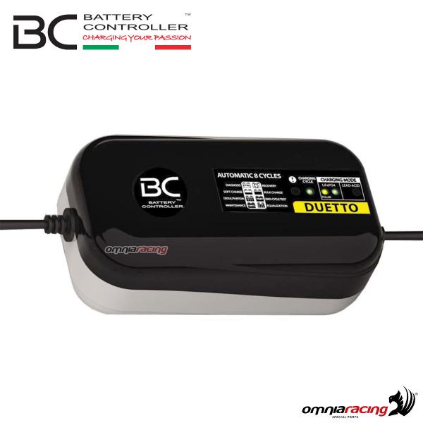 BC Battery KIT 1 caricabatterie Duetto 1.5Amp per batterie Piombo/acido e litio per batterie 12V
