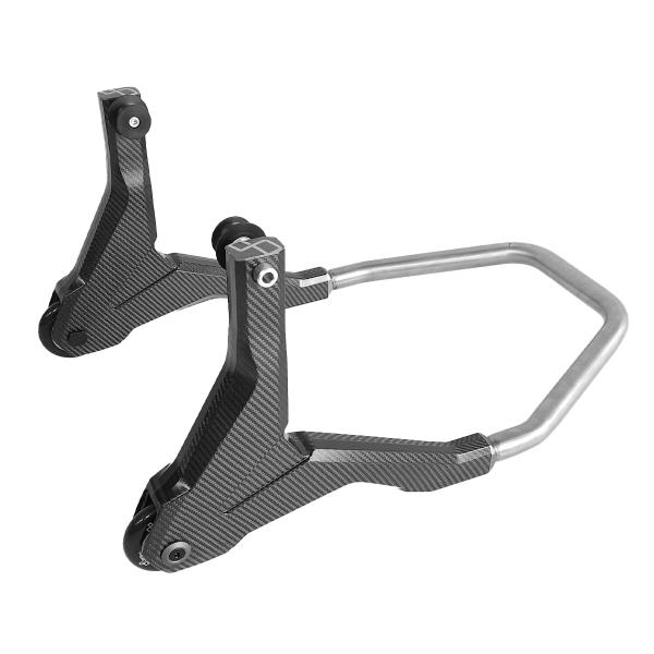 Lightech carbon rear motorcycle stand with rollers