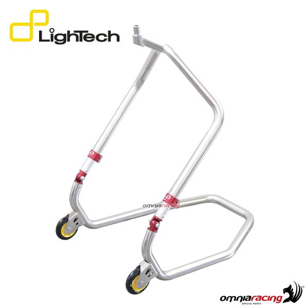 Cavalletto anteriore moto centrale Lightech in ferro a 2 ruote senza perno