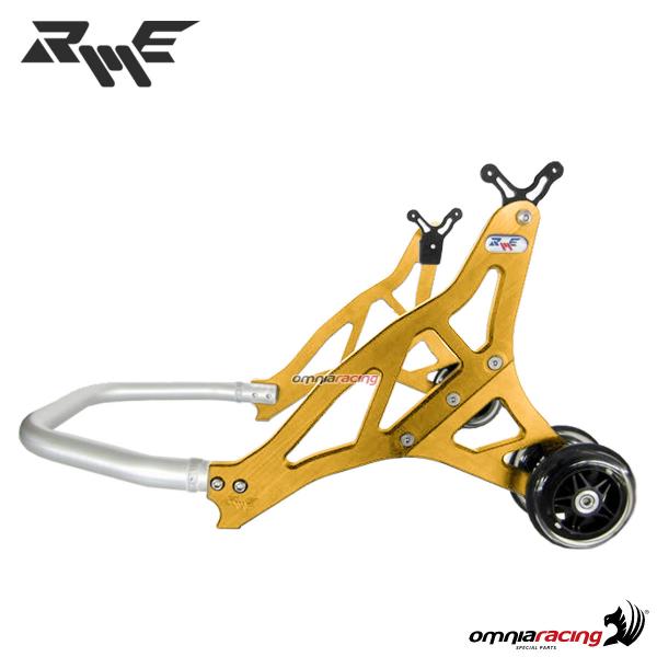 Robby Moto gold ergal rear stand + Adjustable supports