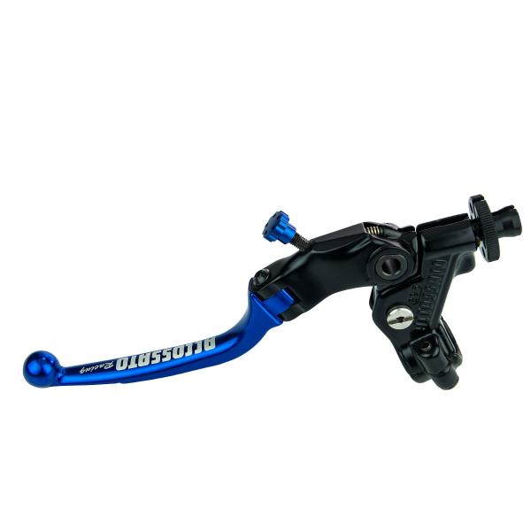Comando frizione Accossato a cavo 32mm leva blu snodata predisposizione attacco micro