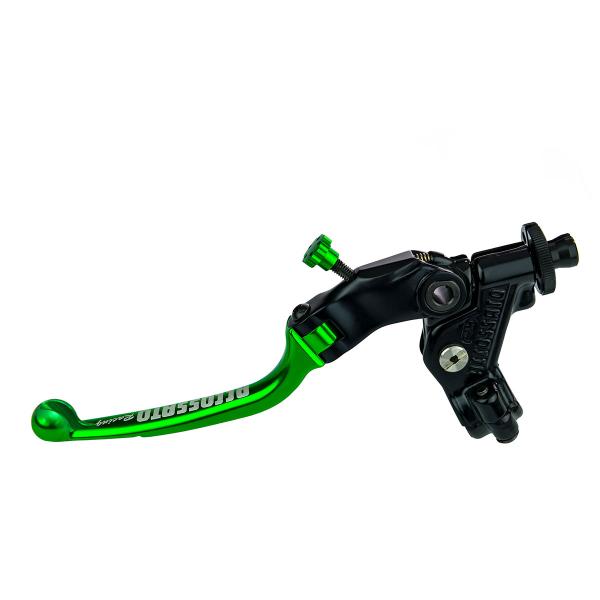 Comando frizione Accossato a cavo 34mm leva verde snodata RST predisposizione attacco micro
