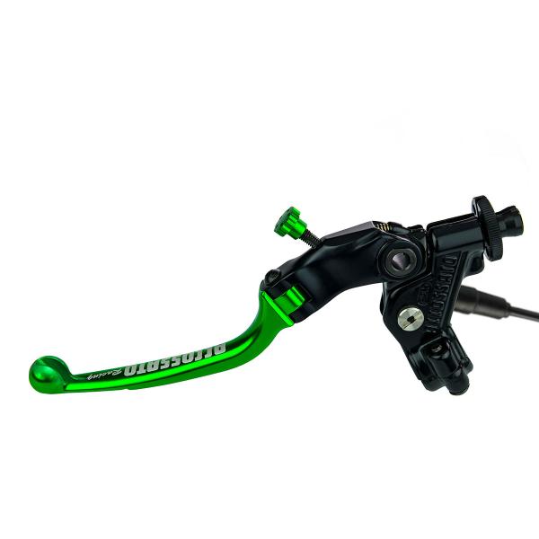 Comando frizione Accossato a cavo 34mm leva verde snodata RST con micro incluso