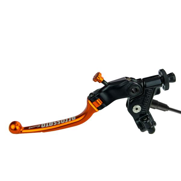 Comando frizione Accossato a cavo 24mm leva arancione snodata con micro incluso