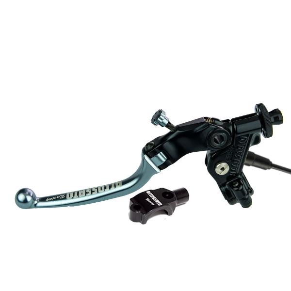 Comando frizione Accossato a cavo 32mm leva titanio snodata micro e supporto specchio M8