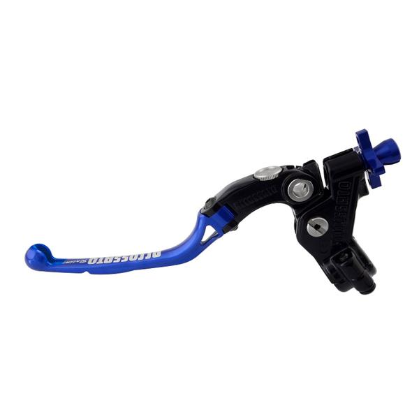 Comando frizione Accossato Racing a cavo 32mm leva blu snodata RST