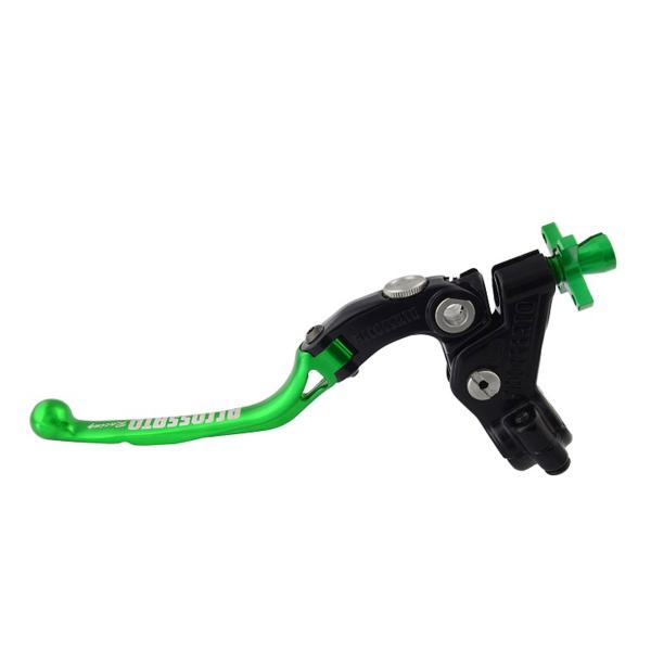 Accossato Racing cable clutch control 24mm folding green lever