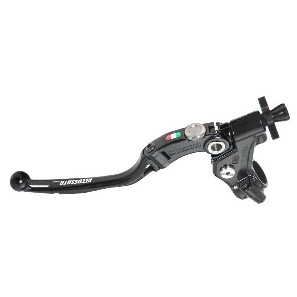 Comando frizione Accossato Racing a cavo 24mm leva nera snodata RST predisposizione attacco micro