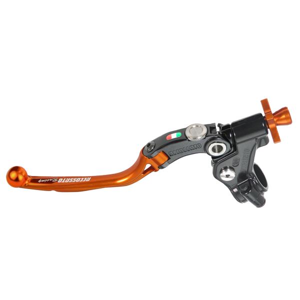 Comando frizione Accossato Racing a cavo 29mm leva arancio snodata predisposizione attacco micro
