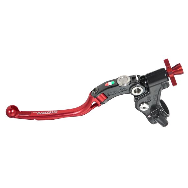 Comando frizione Accossato Racing a cavo 24mm leva rosso snodata RST