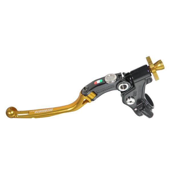 Comando frizione Accossato Racing a cavo 24mm leva oro snodata RST predisposizione attacco micro