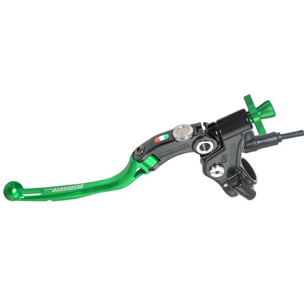 Comando frizione Accossato Racing a cavo 24mm leva blu snodata RST con micro incluso