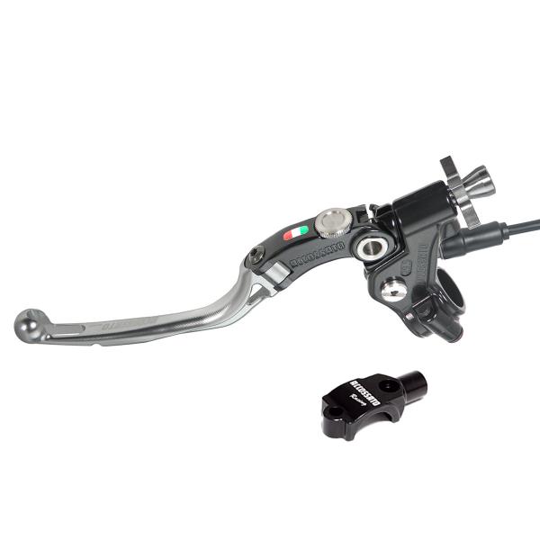 Comando frizione Accossato Racing a cavo 29mm leva argento snodata RST micro supporto specchio M8