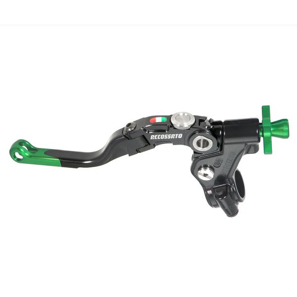 Comando frizione Accossato a cavo 24mm leva corta verde Revolution predisposizione attacco micro