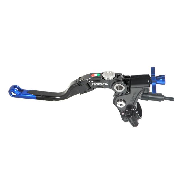 Comando frizione Accossato a cavo 32mm leva media blu Revolution con micro incluso