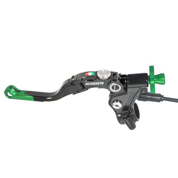 Comando frizione Accossato a cavo 24mm leva corta verde Revolution con micro incluso