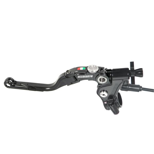 Comando frizione Accossato a cavo 24mm leva media nera Revolution con micro incluso