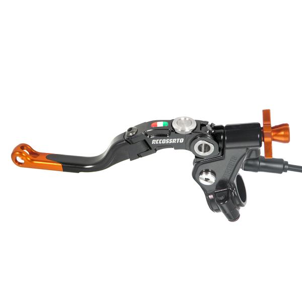 Comando frizione Accossato a cavo 24mm leva corta arancione Revolution con micro incluso