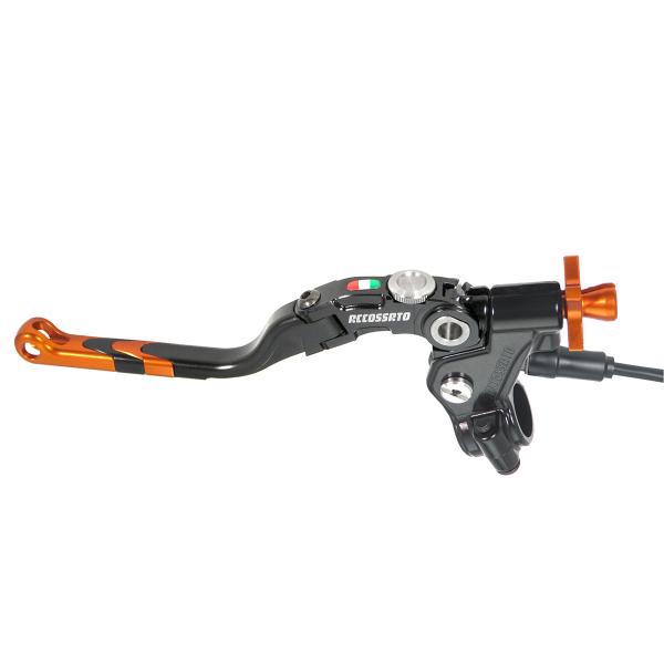 Comando frizione Accossato a cavo 24mm leva lunga arancione Revolution con micro incluso