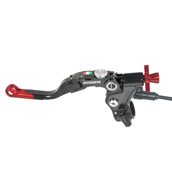 Comando frizione Accossato a cavo 24mm leva corta rosso Revolution con micro incluso