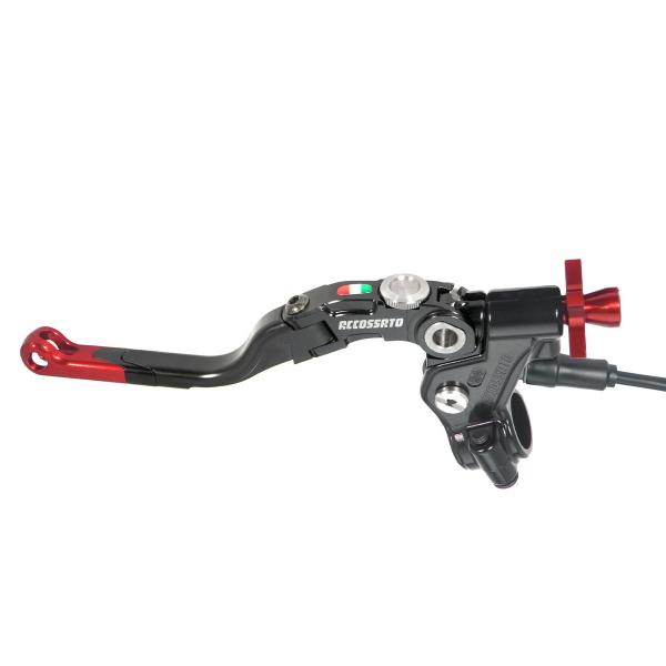 Comando frizione Accossato a cavo 24mm leva media rosso Revolution con micro incluso