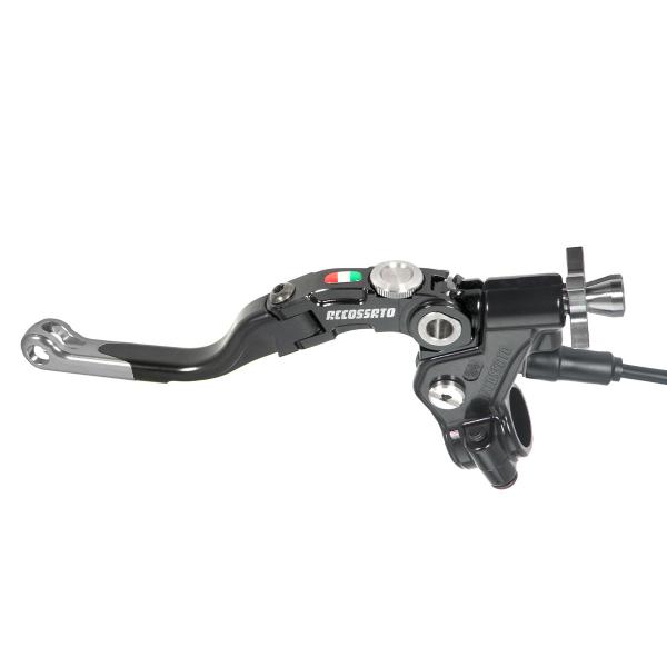 Comando frizione Accossato a cavo 32mm leva corta argento Revolution con micro incluso