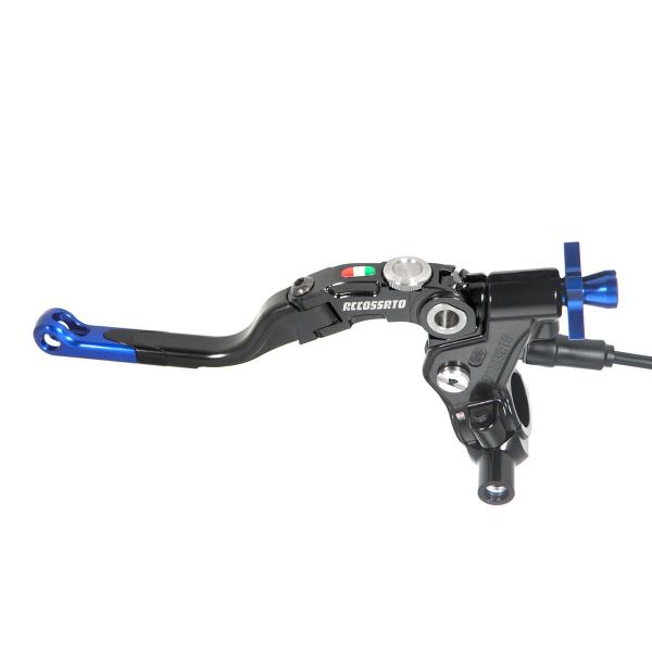 Comando frizione Accossato a cavo 29mm leva media blu Revolution micro e supporto specchio M10