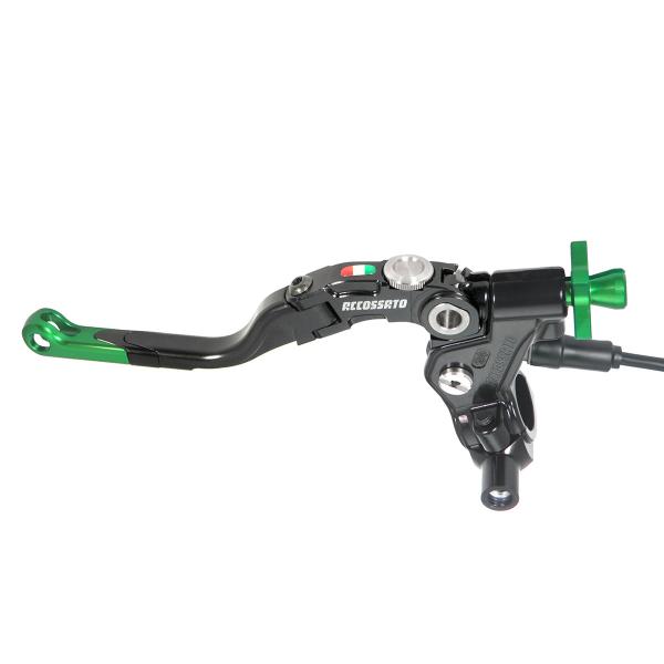 Comando frizione Accossato a cavo 29mm leva media verde Revolution micro e supporto specchio M10